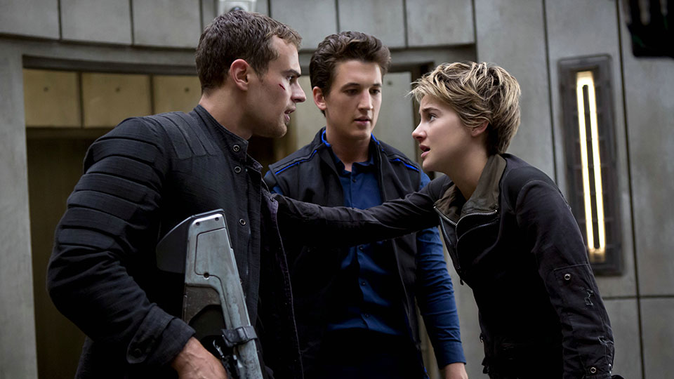 Four (James), Peter (Teller), Tris (Woodley)