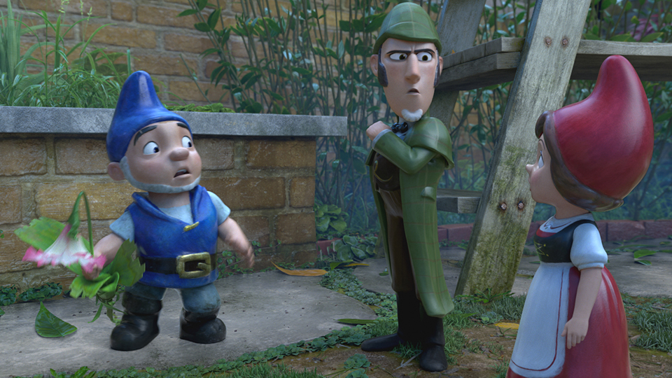 Sherlock Gnomes mit Gnomeo und Julia