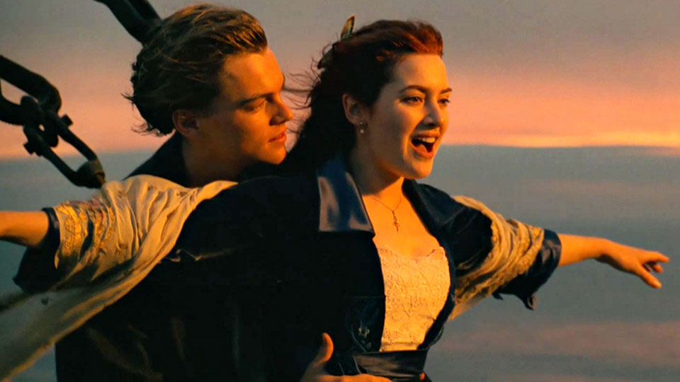 Jack (Leonardo DiCaprio), Rose (Kate Winslet)