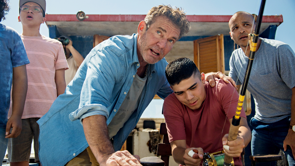 Geco (Anthony Gonzalez), Captain Wade Malloy (Dennis Quaid), Moco (Miguel Angel Garcia) & Omar (Jimmy Gonzales)