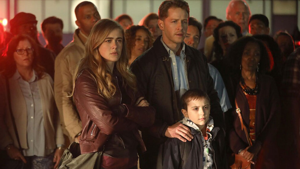 Michaela (Melissa Roxburgh), Ben (Josh Dallas) und Cal (Jack Messina)