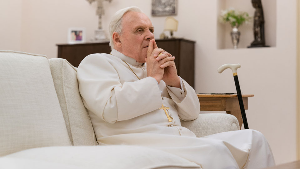 Papst Benedikt (Anthony Hopkins) ist eher konservativ,