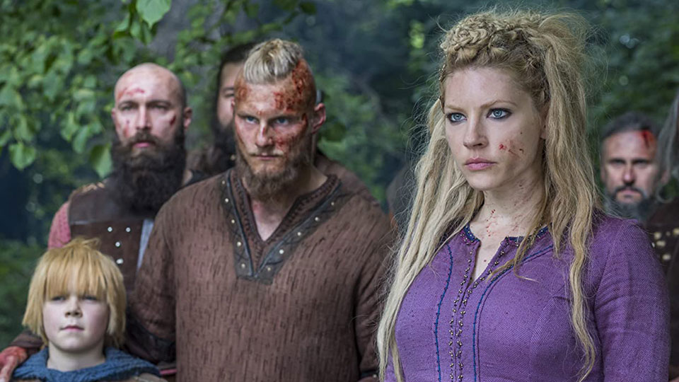 Bjorn (Alexander Ludwig) und Lagertha (Katheryn Winnick)