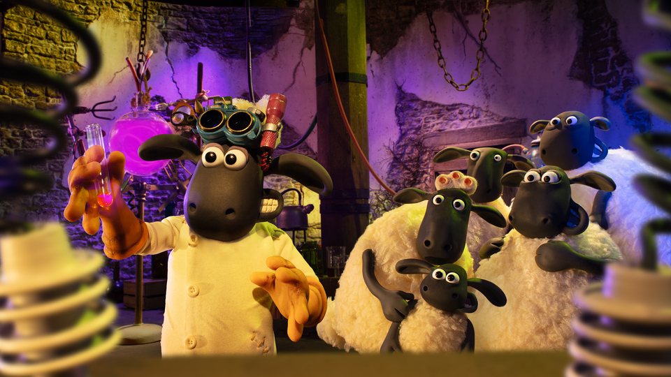 Um die Feierlichkeiten zu retten, wagen sich Shaun und Co. an ein Experiment.
